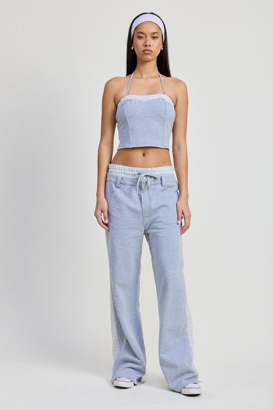 DOUBLE WAIST STRAIGHT LEG PANTS - Robbi & Angel