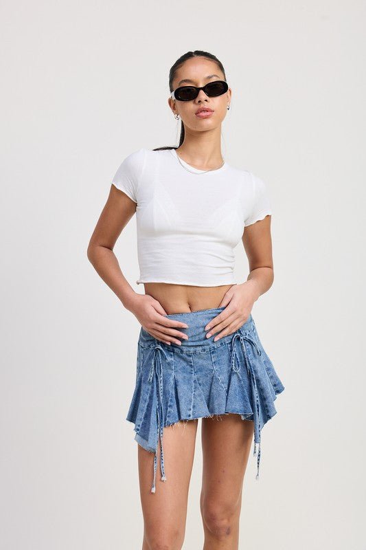 RUFFLE MINI SKIRT - Robbi & Angel