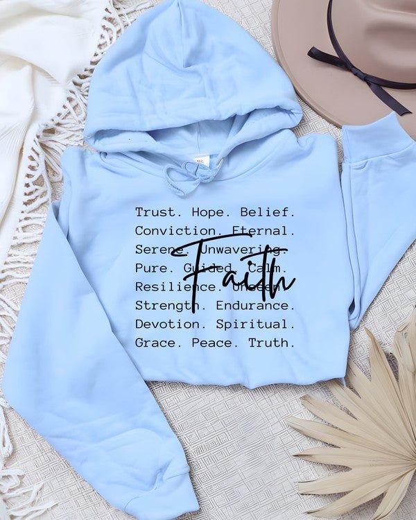 FAITH Words Graphic Hoodie - Robbi & Angel