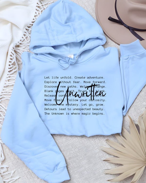 UNWRITTEN Words Graphic Hoodie - Robbi & Angel