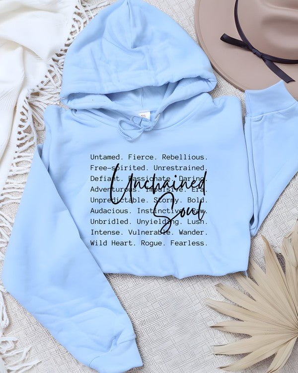 Unchained Soul Words Graphic Hoodie - Robbi & Angel