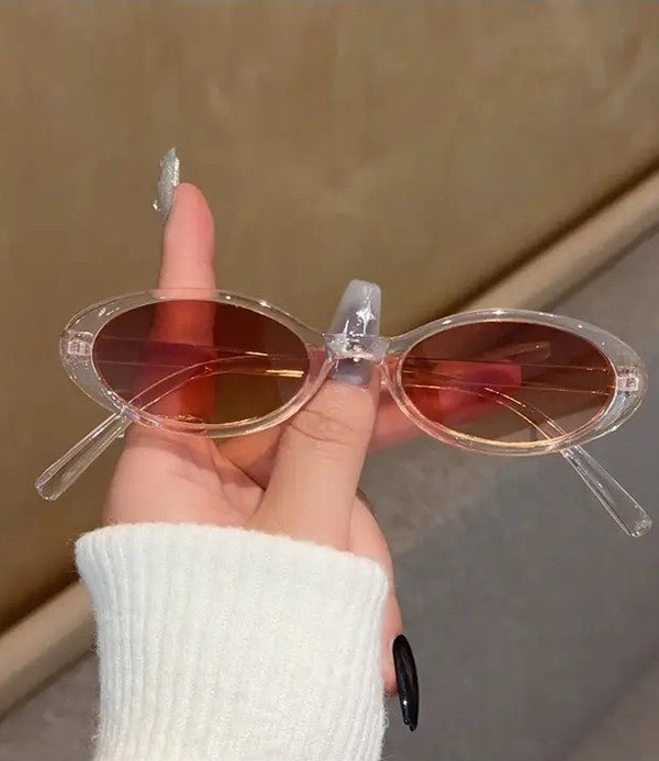 Retro Oval Cat - Eye Sunglasses - Robbi & Angel