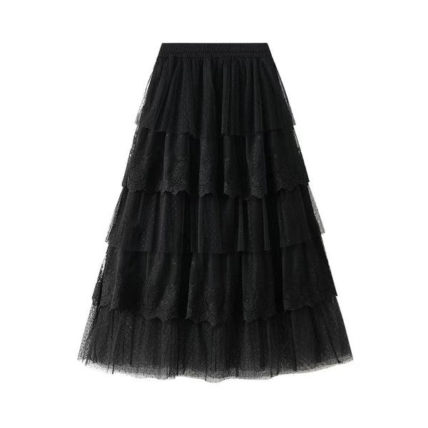Layered lace midi skirt - Robbi & Angel