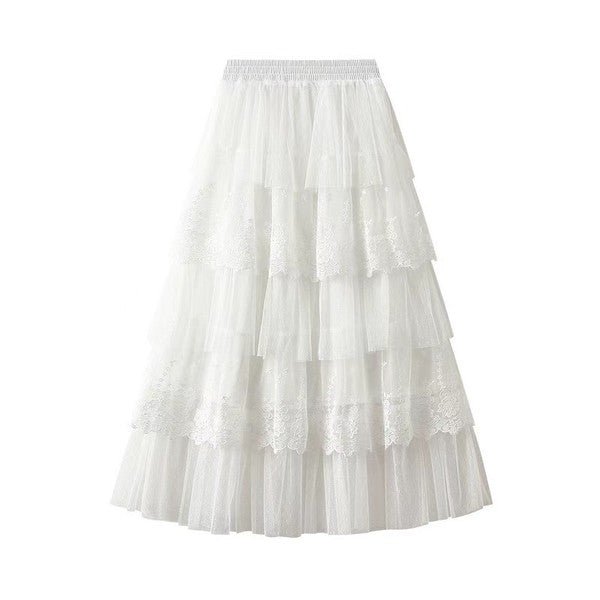 Layered lace midi skirt - Robbi & Angel