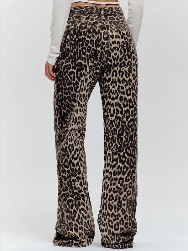 Leopard Flare Pants - Robbi & Angel