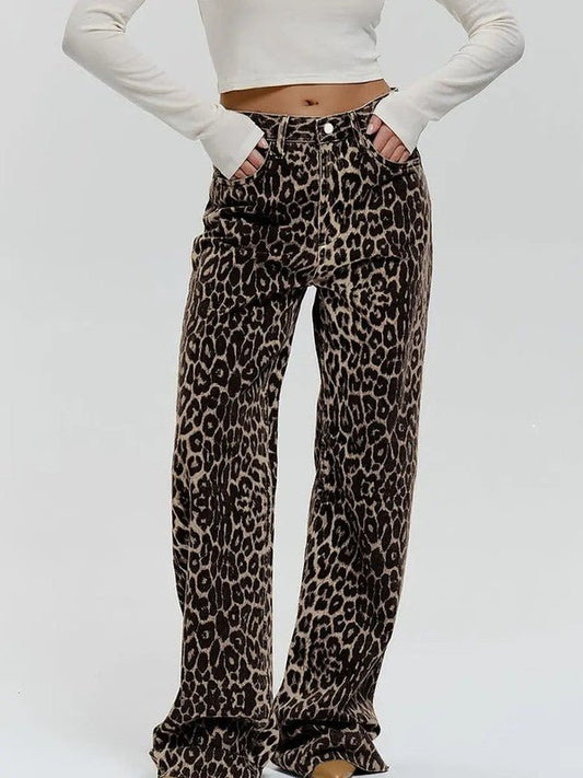 Leopard Flare Pants - Robbi & Angel