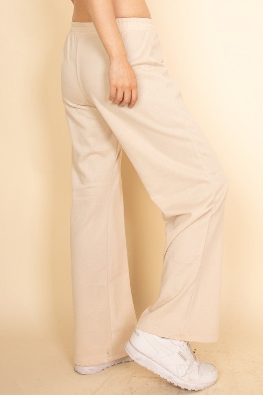 Relaxed Fit Top and Wide - Leg Pants Set - Robbi & Angel