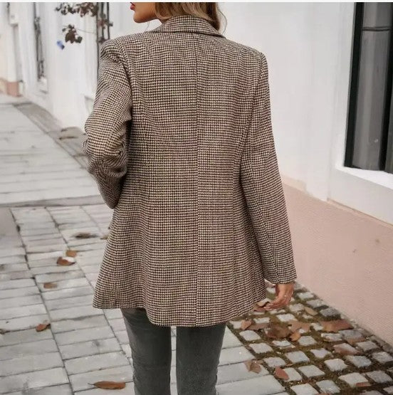 Lapel Buttoned Blazer - Robbi & Angel