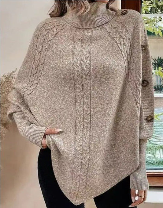 Batwing Turtleneck Sweater - Robbi & Angel