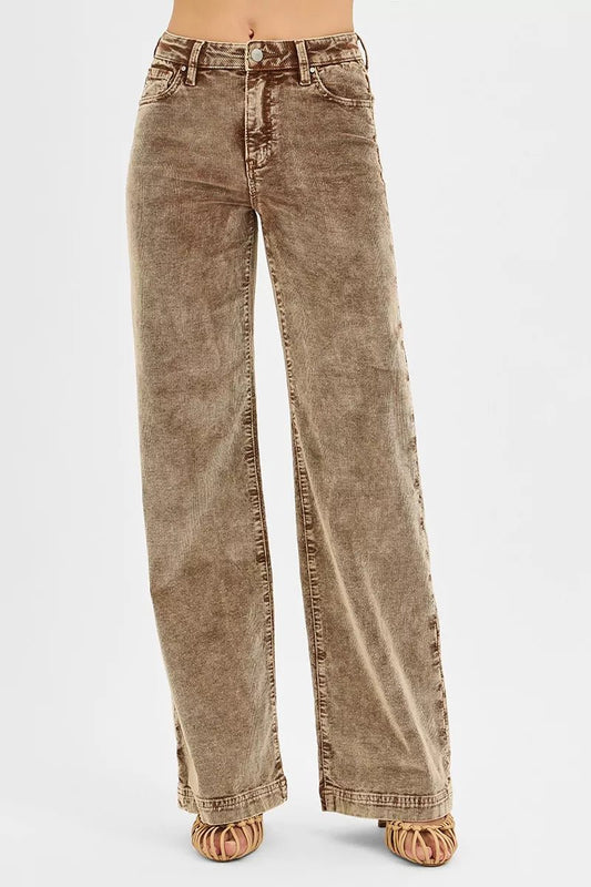 RISEN High Rise Wide Leg Corduroy Jeans - Robbi & Angel