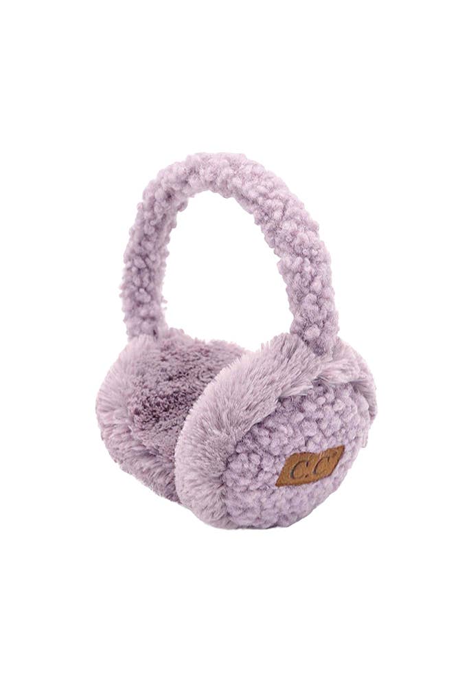 Faux Fur Sherpa Earmuffs Ear Warmer - Robbi & Angel