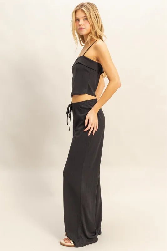 Rib Knit Cami Top and Pants Set - Robbi & Angel