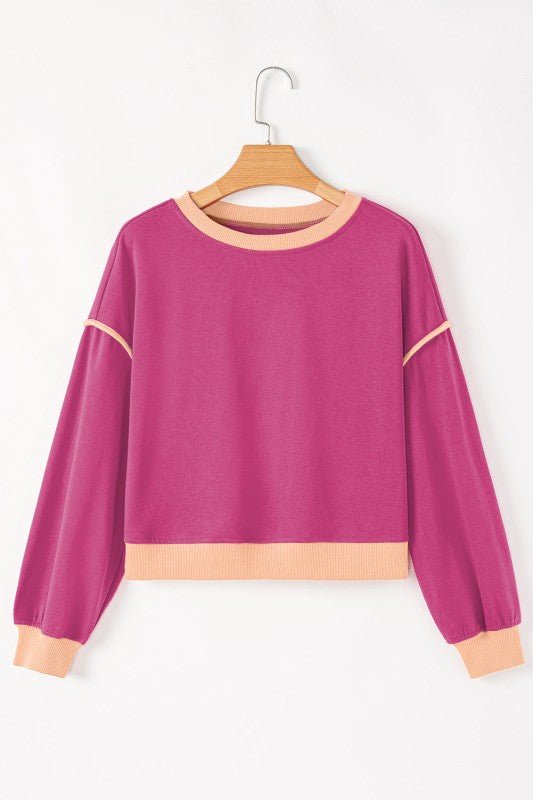 Colorblock Long Sleeve Top and Skort Set - Robbi & Angel
