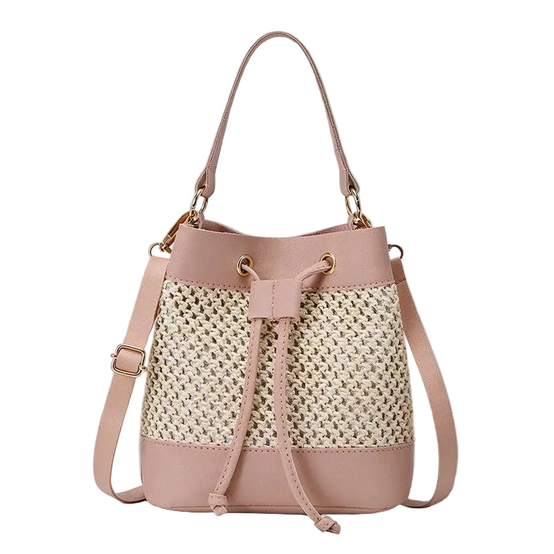 Woven Ultra Mini Bucket Bag