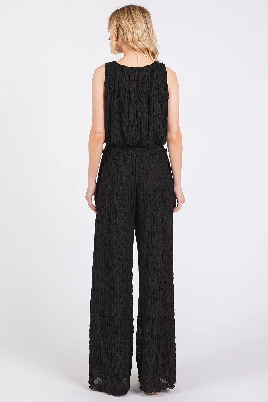 Mittoshop Textured Stretchy Crop Tank and Pants Set - Robbi & Angel