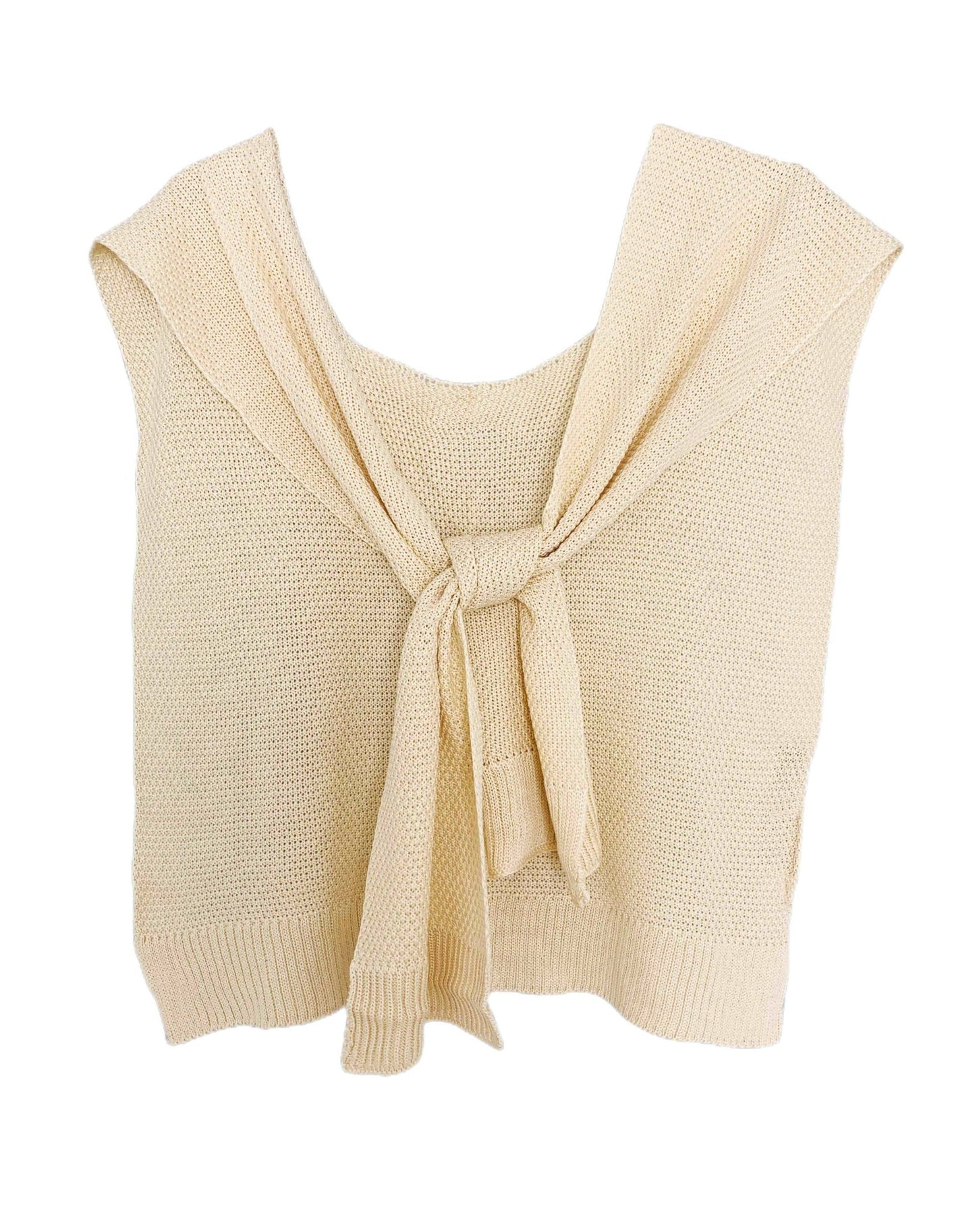 Solid Color Tie Front Shoulder Cover Up - Robbi & Angel