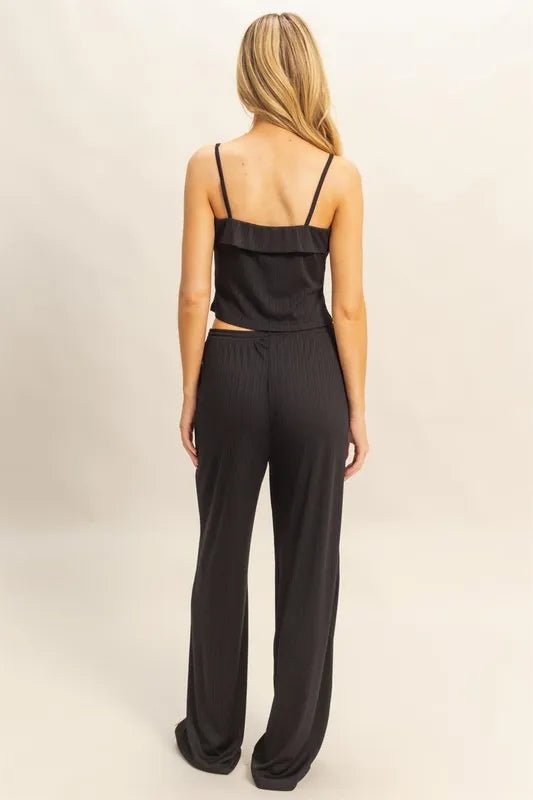 Rib Knit Cami Top and Pants Set - Robbi & Angel