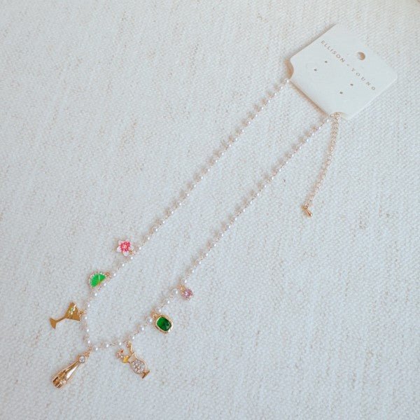 Let's Celebrate Multi Charm Necklace - Robbi & Angel
