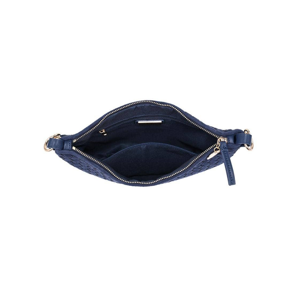 Jordan Faux Woven Suede Crossbody
