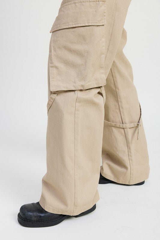 CARGO PANTS WITH POCKET DETAIL - Robbi & Angel