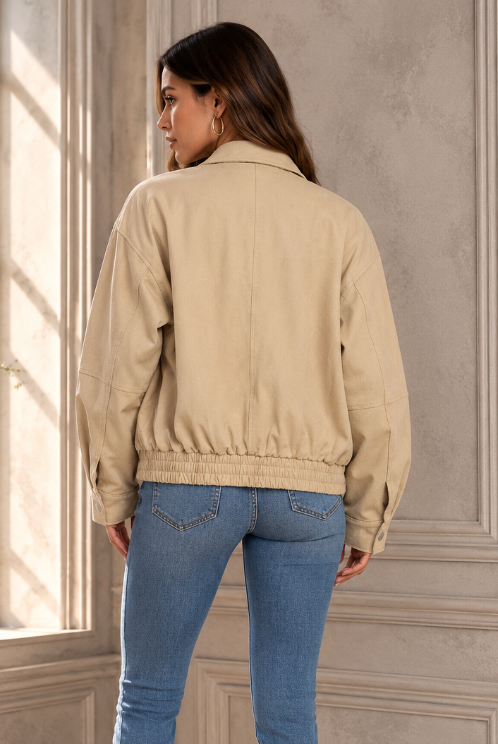 Juliana Oversized Bomber Jacket