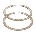 80mm Rhinestone Hoop Earring - Robbi & Angel