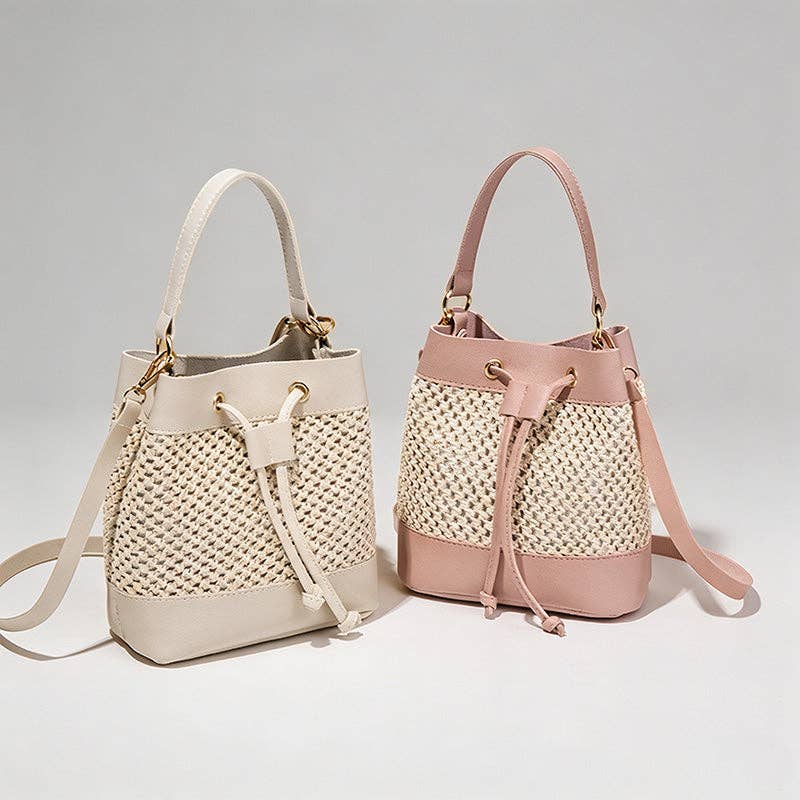Woven Ultra Mini Bucket Bag