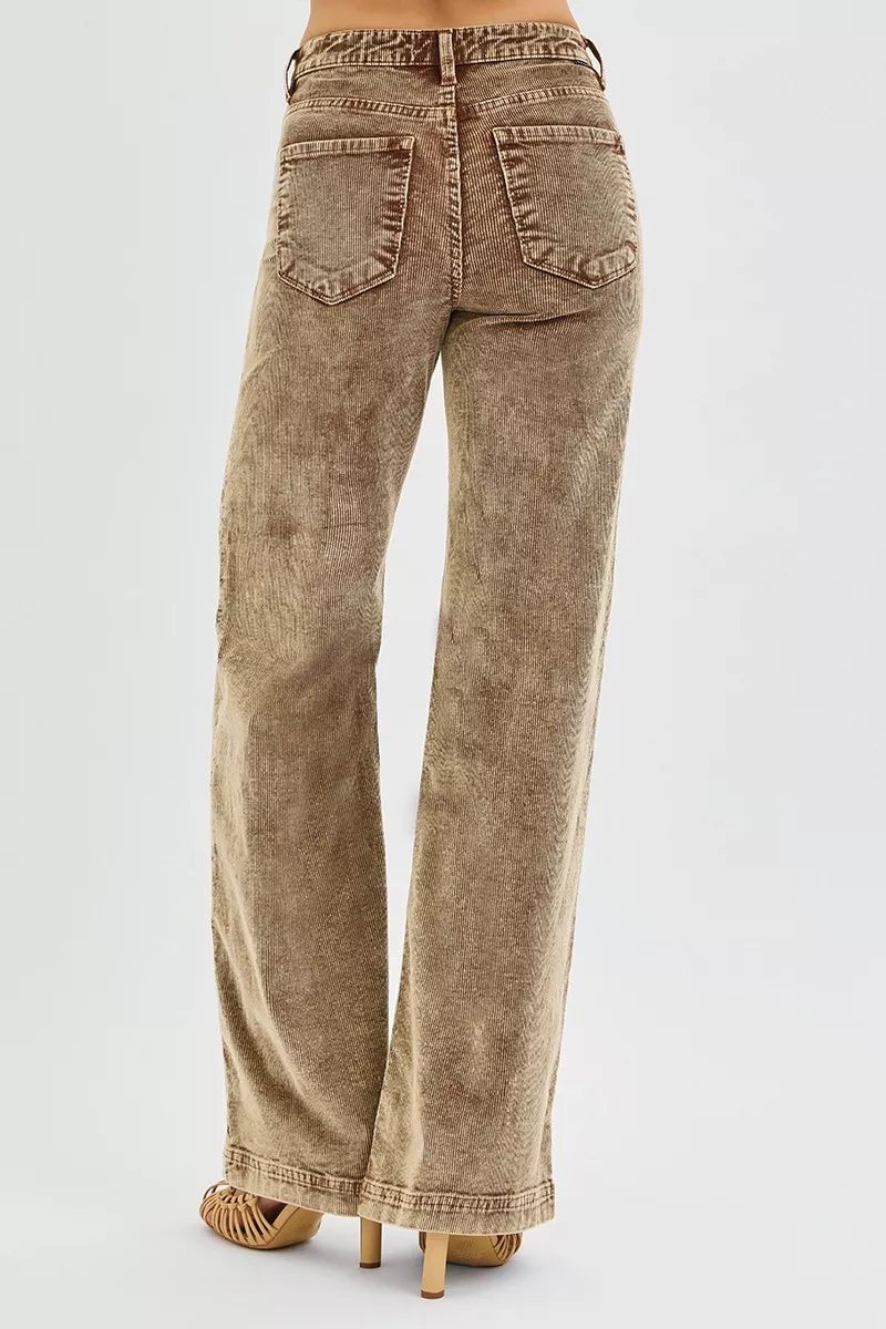 RISEN High Rise Wide Leg Corduroy Jeans - Robbi & Angel