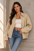 Juliana Oversized Bomber Jacket