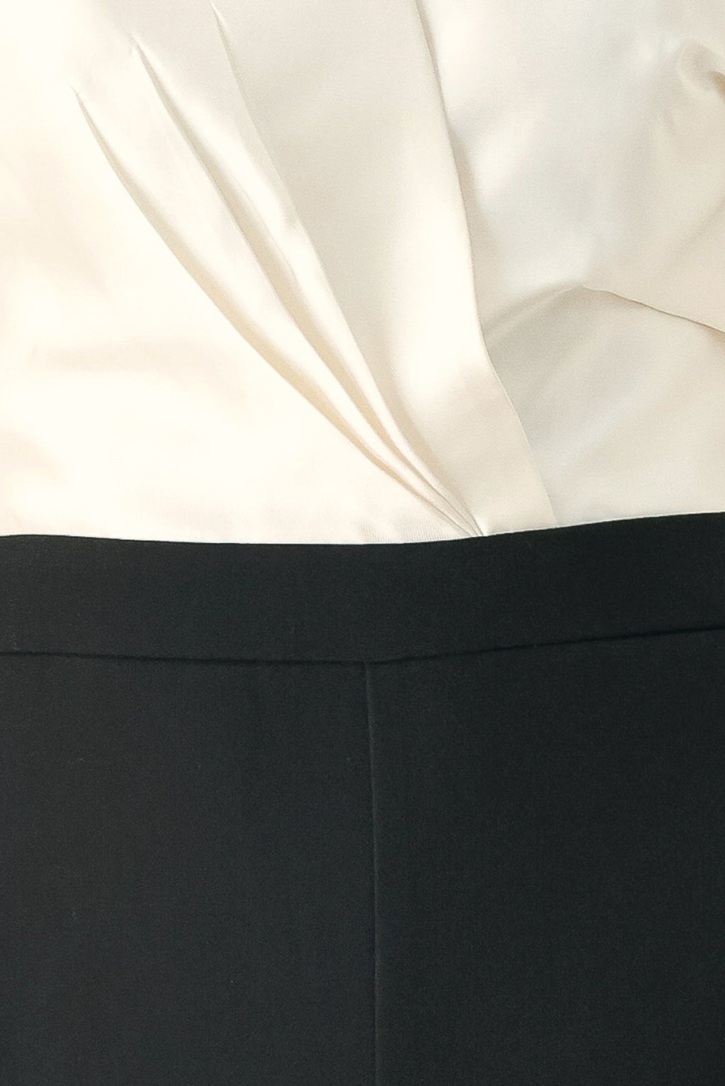 Aria Tuxedo Hour Strapless Wide-Leg Jumpsuit