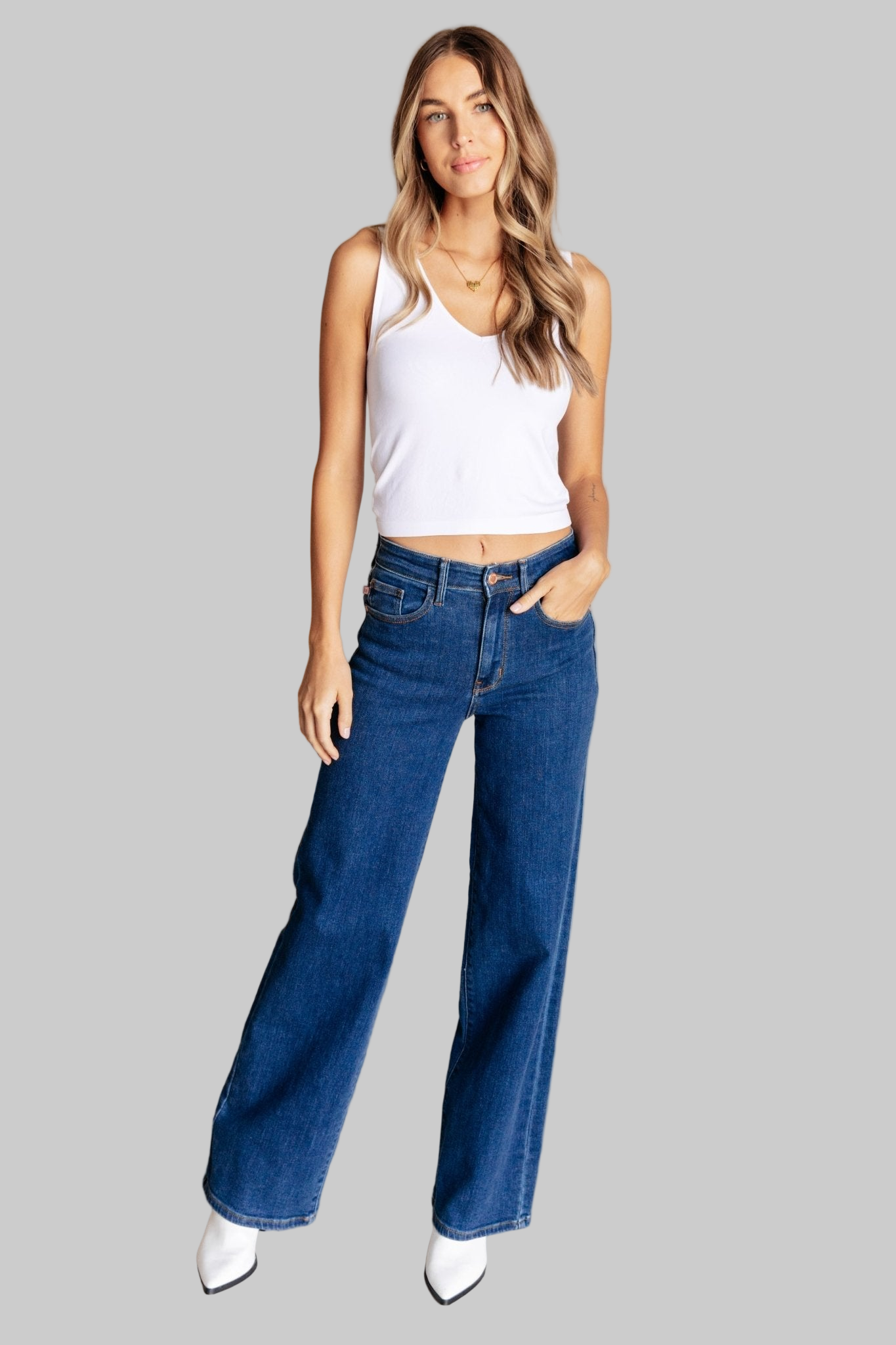 Hazel High Rise Vintage Wide Leg Jeans
