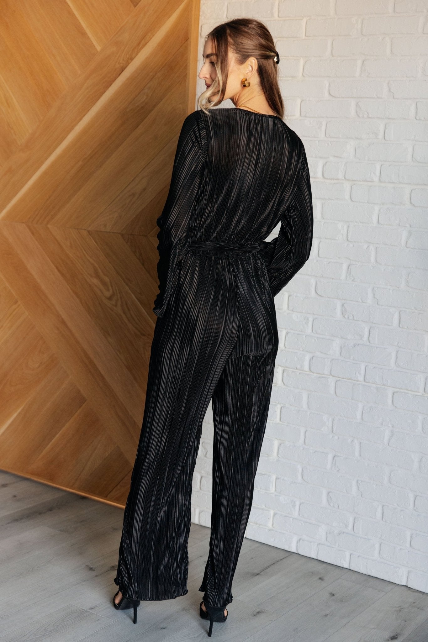 Night Out Plisse Jumpsuit - Robbi & Angel