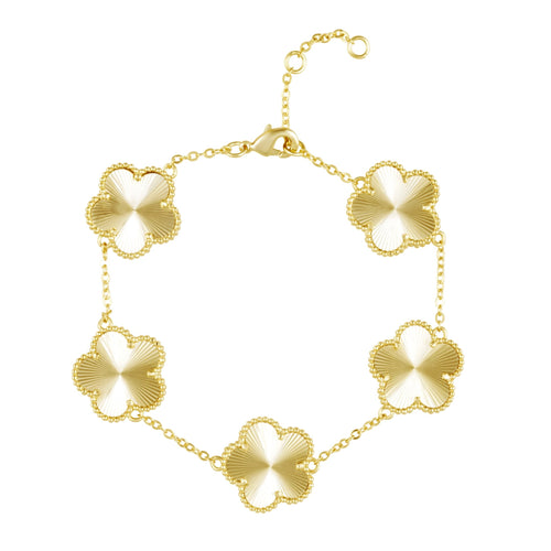 Adeline Clover Solid Bracelet - Robbi & Angel
