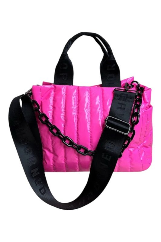 Adorned Quilted Chain Tote - Robbi & Angel
