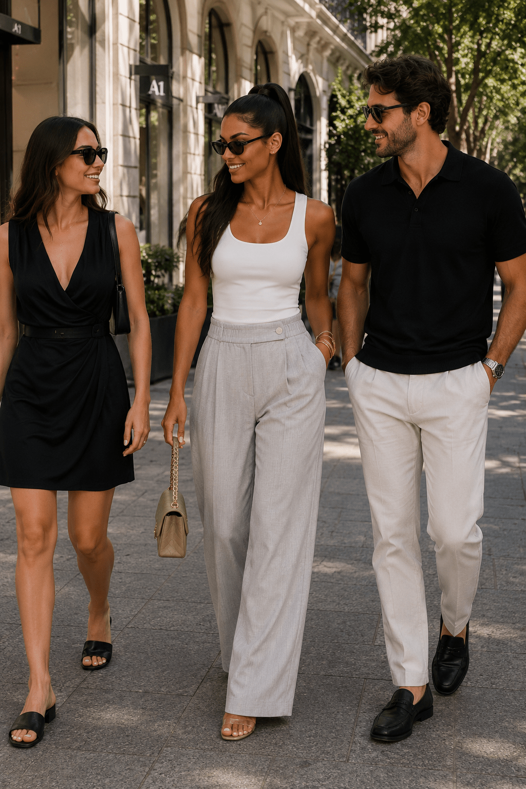 Adrian High-Waisted Wide-Leg Pleated Pants - Robbi & Angel