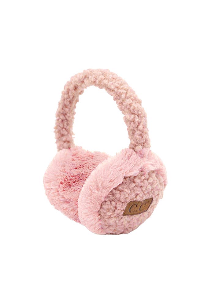 Faux Fur Sherpa Earmuffs Ear Warmer - Robbi & Angel