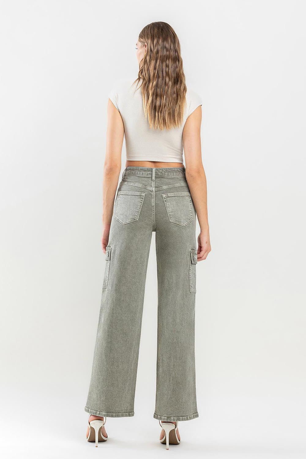 Vervet by Flying Monkey 90's Super High Rise Cargo Jeans - Robbi & Angel