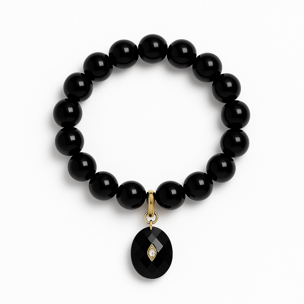 Alessa Onyx Charm Bracelet - Robbi & Angel