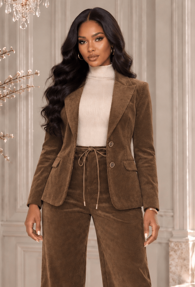 Amelia Autumn In Manhattan Corduroy Blazer - Robbi & Angel