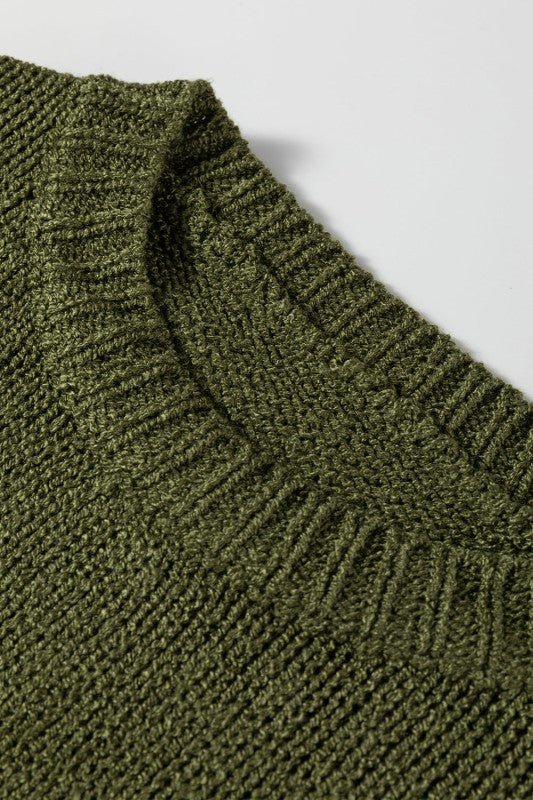 Amelia Drop Shoulder Slouchy Long Sleeve Sweater - Robbi & Angel