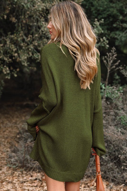 Amelia Drop Shoulder Slouchy Long Sleeve Sweater - Robbi & Angel