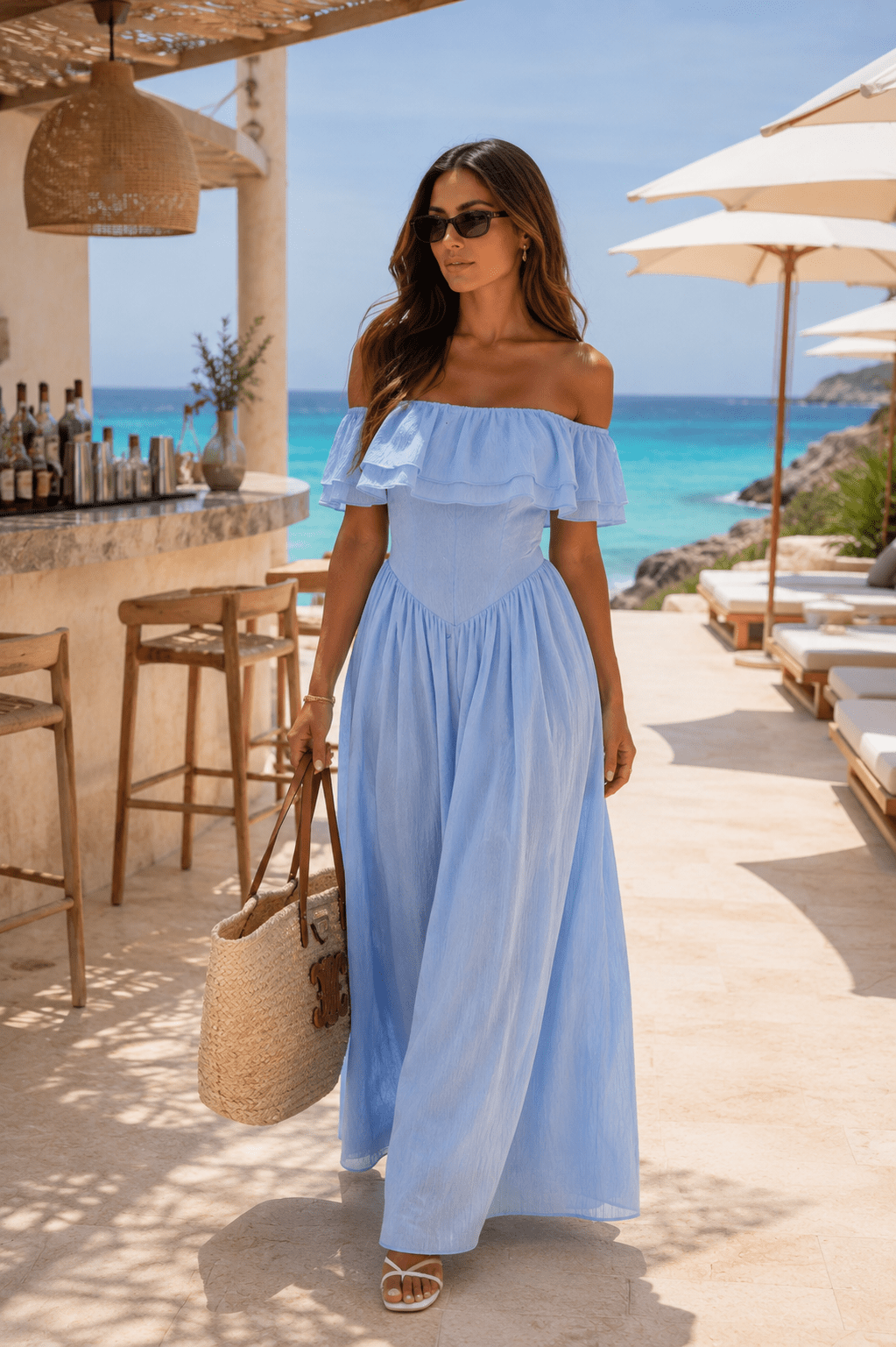 Amelia Off Shoulder Corset Ruffle - Robbi & Angel