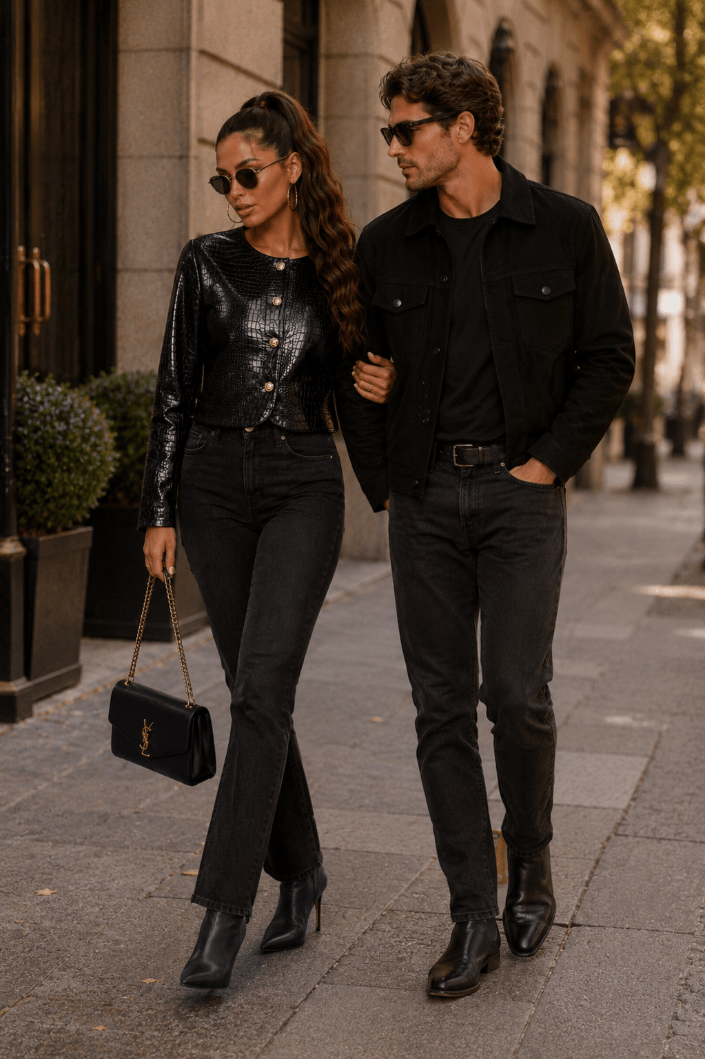 Annette Faux Leather Bolero Jacket - Robbi & Angel