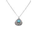 Antique Bull Teardrop Necklace - Robbi & Angel