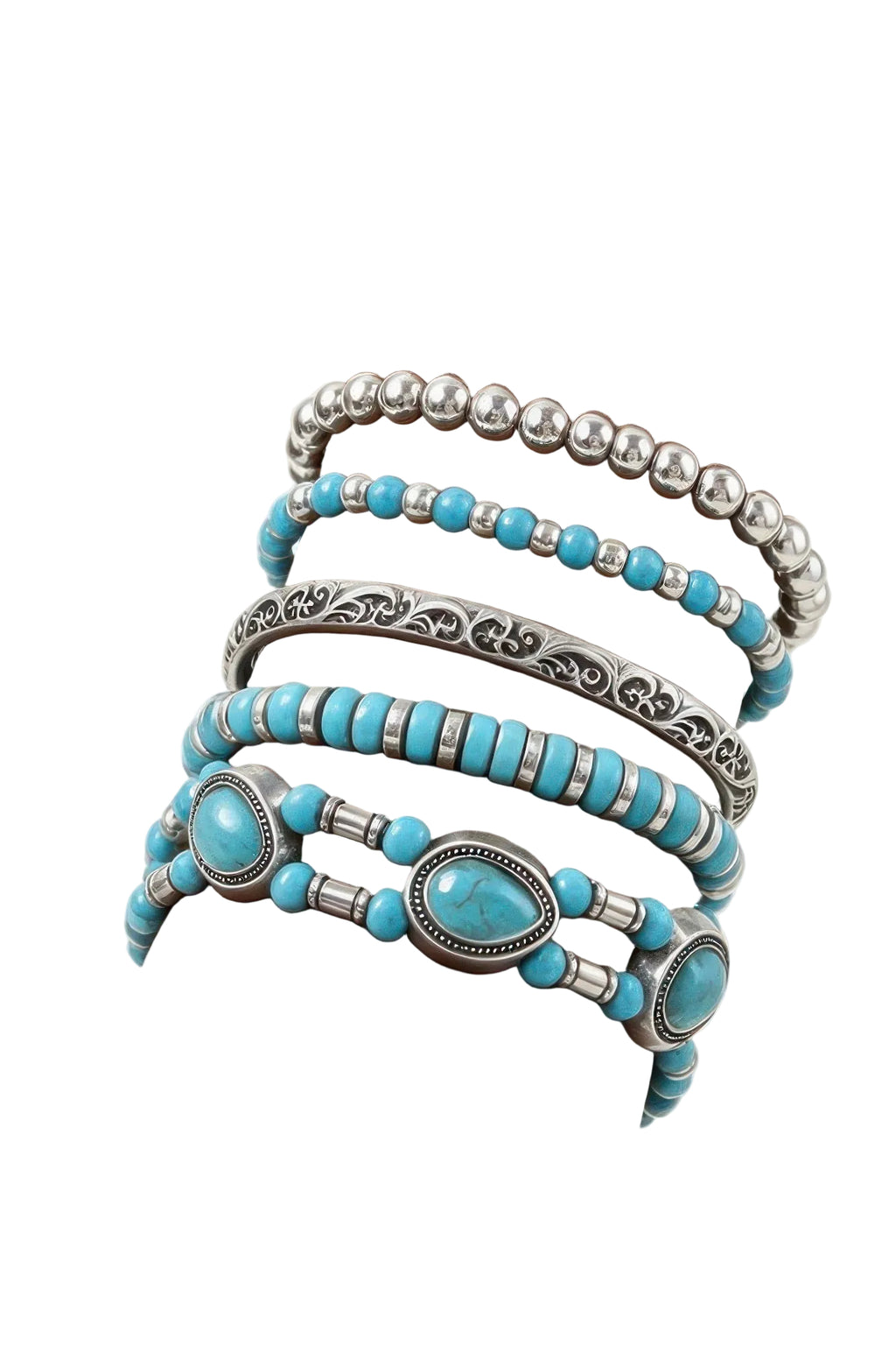 Antique Teardrop Beaded Bracelet - Robbi & Angel