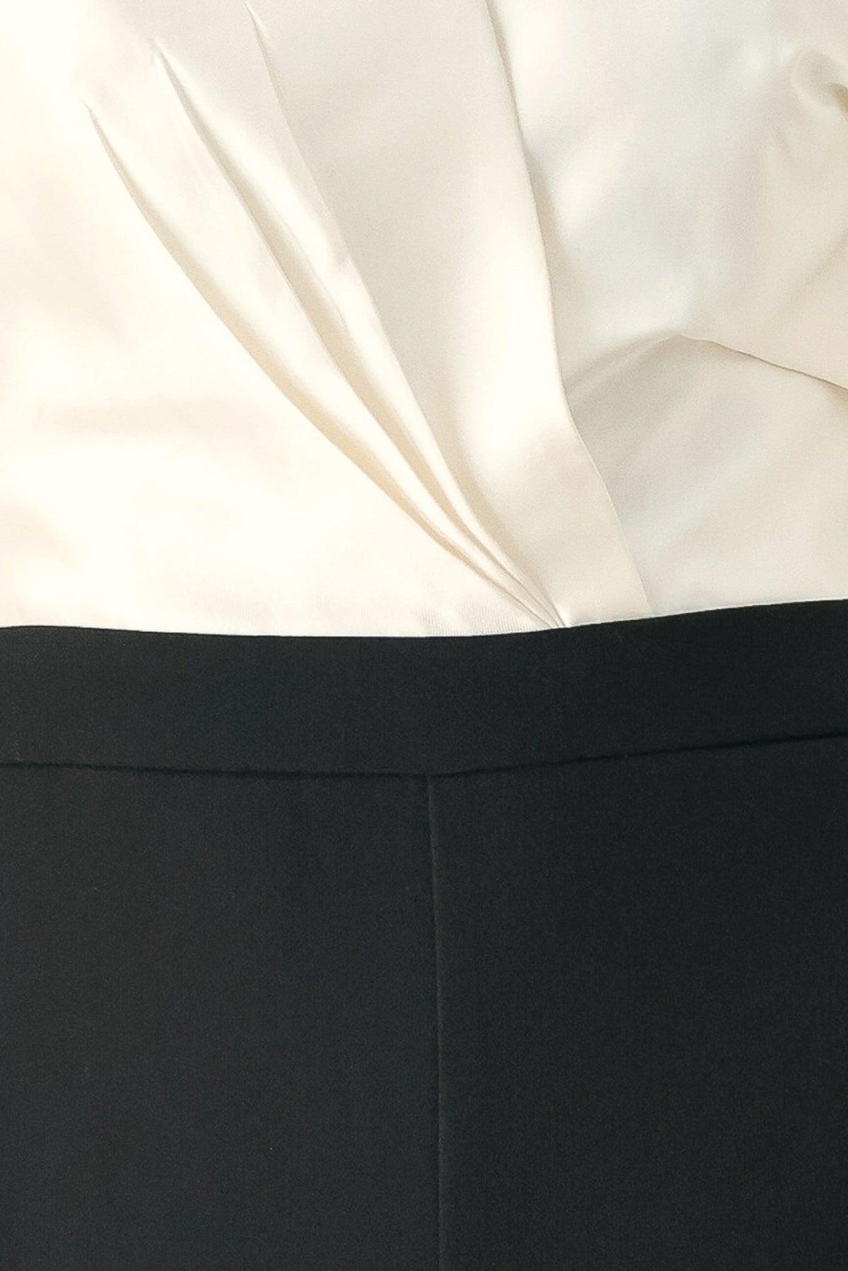 Aria Tuxedo Hour Strapless Wide-Leg Jumpsuit - Robbi & Angel