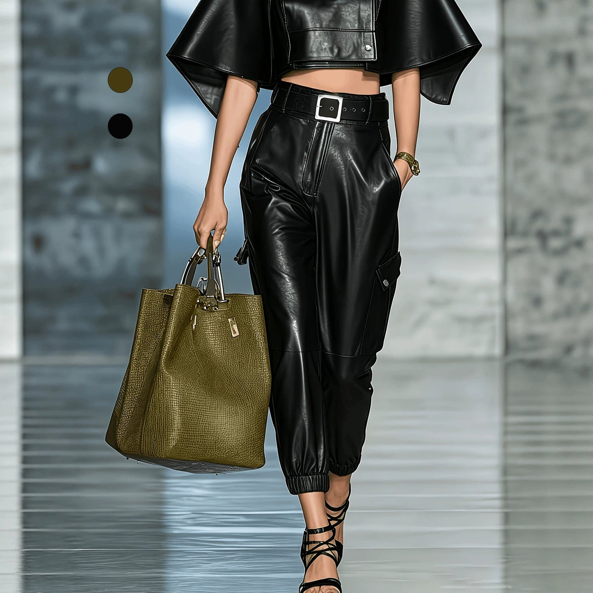Aurora Elastic Waist Side Pocket Full Length Trousers - Robbi & Angel