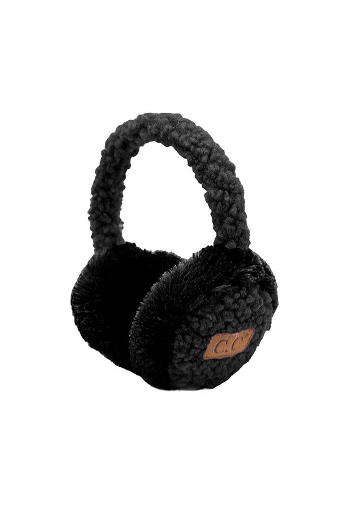 Faux Fur Sherpa Earmuffs Ear Warmer - Robbi & Angel