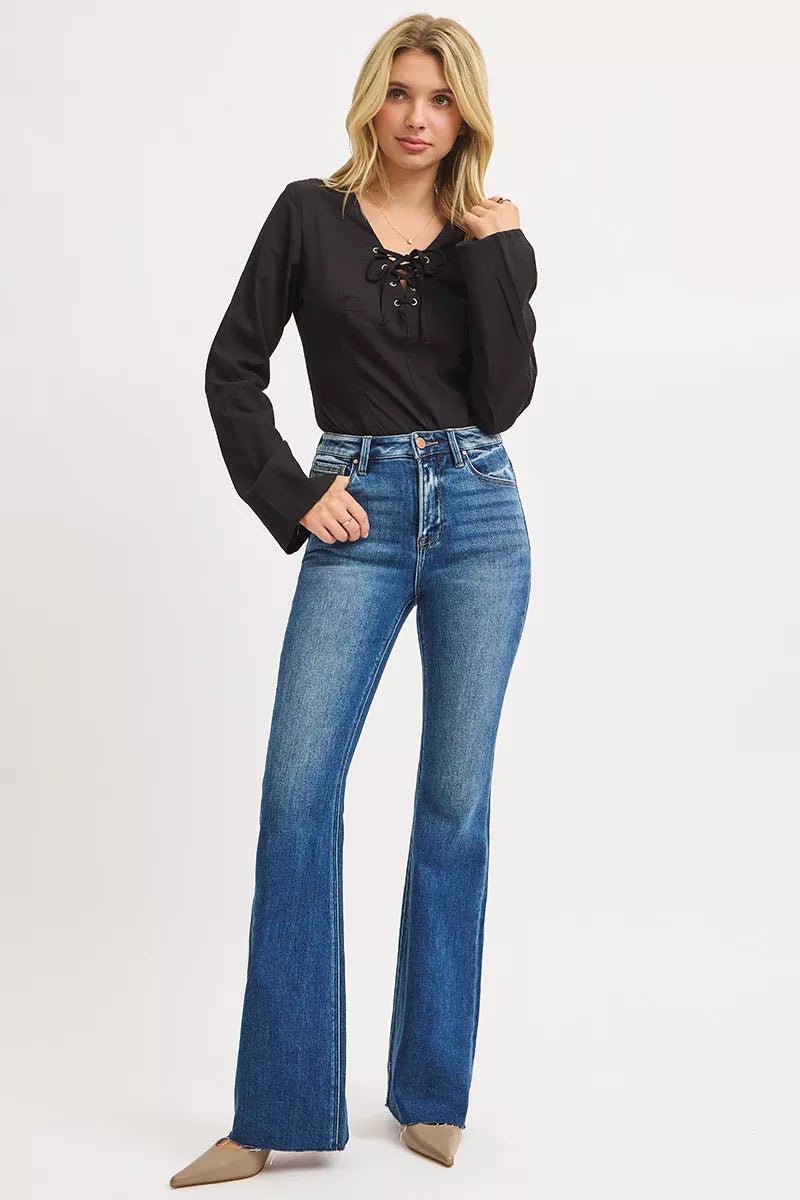 RISEN High Rise Flare Jeans - Robbi & Angel
