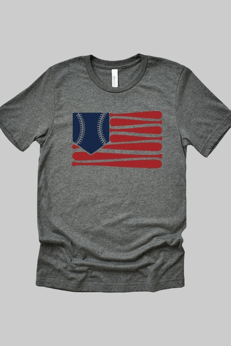 Baseball Flag Tee - Robbi & Angel